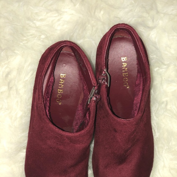 Burgundy booties - Picture 3 of 6
